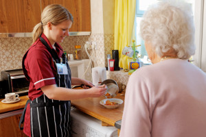 carer and elderly lady